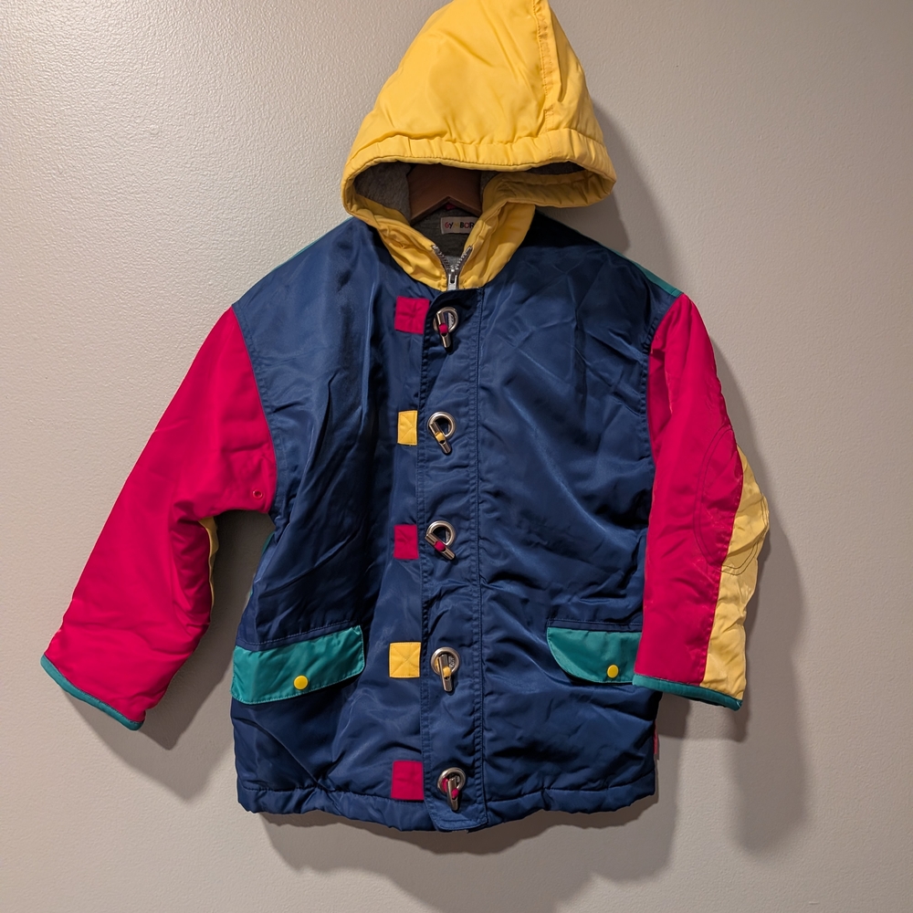 Gymboree Multicolor Hooded Puffer Jacket